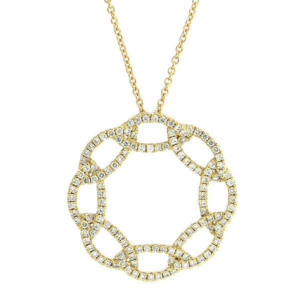 Diamond Open Circle Necklace Goldstein's Jewelers Mobile, AL