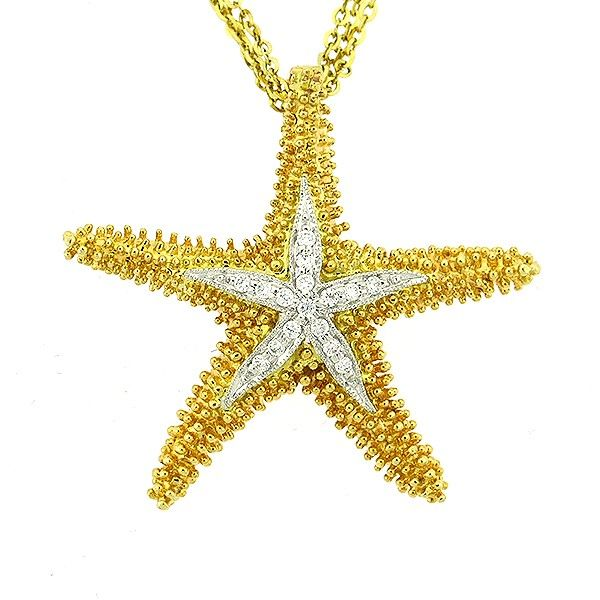 Denny Wong Diamond Starfish Pendant Goldstein's Jewelers Mobile, AL