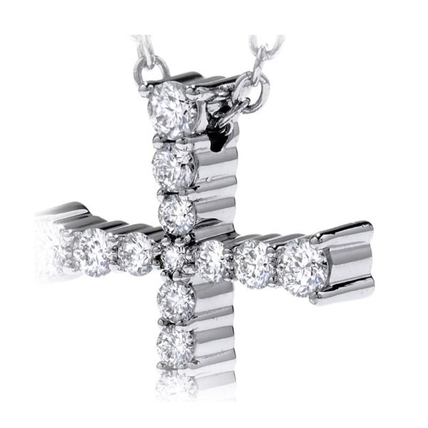 Hearts On Fire Divine Journey Diamond Cross Necklace Image 3 Goldstein's Jewelers Mobile, AL