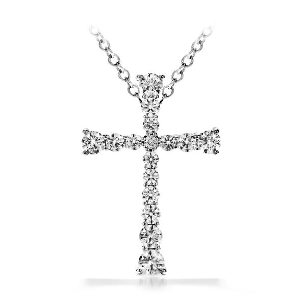 Hearts On Fire Divine Journey Diamond Cross Necklace Goldstein's Jewelers Mobile, AL