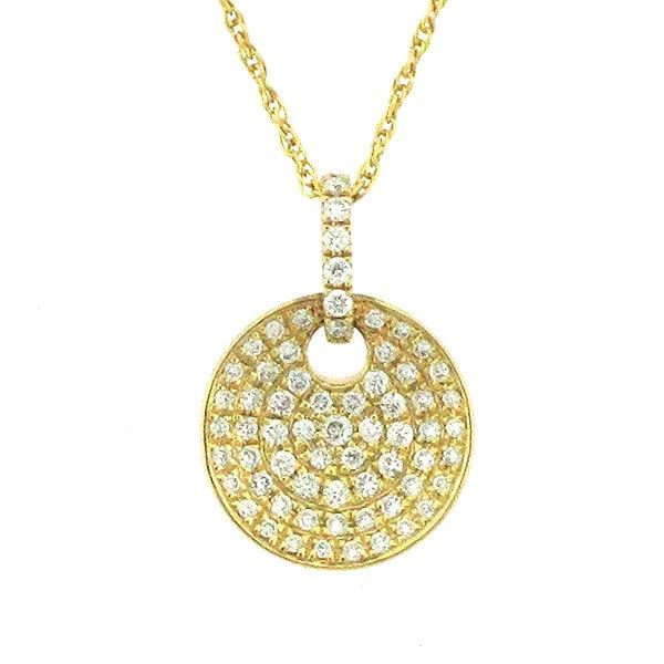 Round Diamond Pendant Goldstein's Jewelers Mobile, AL