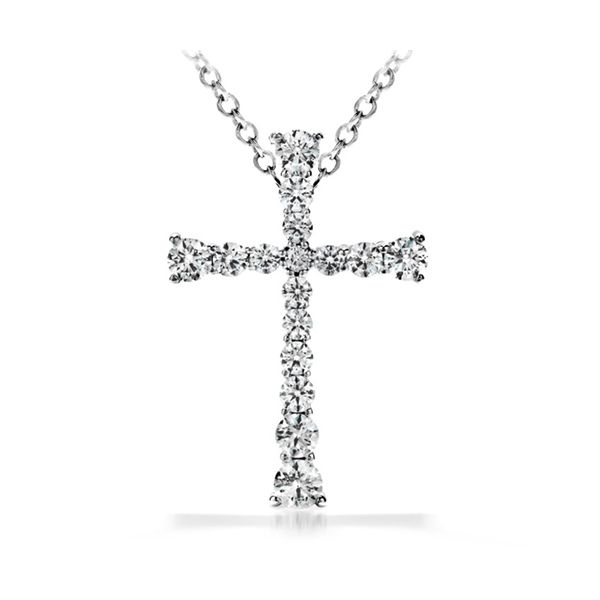 Hearts On Fire Divine Journey Diamond Cross Necklace Goldstein's Jewelers Mobile, AL