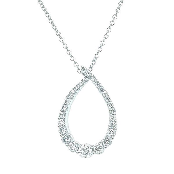 Diamond Teardrop Necklace Goldstein's Jewelers Mobile, AL