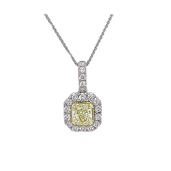 Yellow and White Diamond Pendant Goldstein's Jewelers Mobile, AL