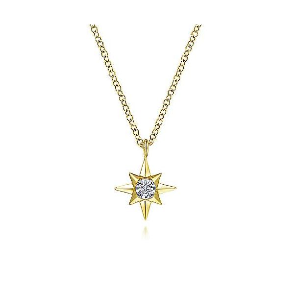 Gabriel Diamond Star Necklace Goldstein's Jewelers Mobile, AL