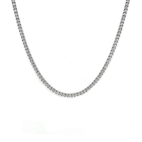 Material Good | Heart Shape Riviera Diamond Necklace