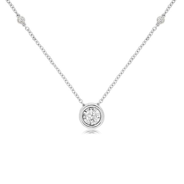 Bubble Butterfly and Diamond Station Necklace – Estella Collection