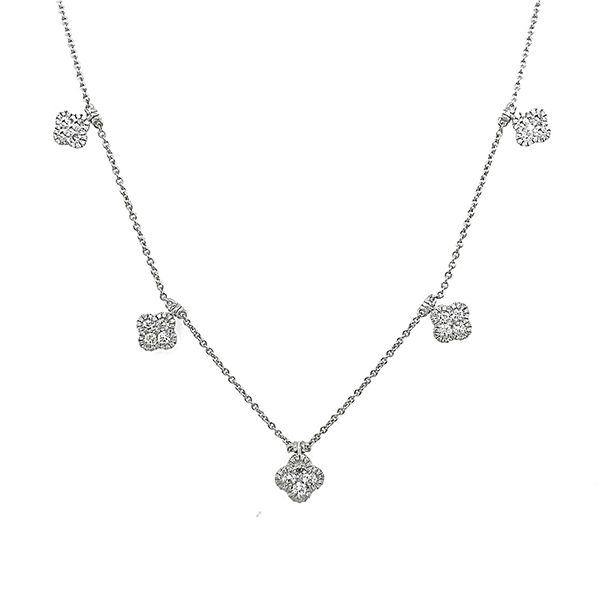 Diamond Quatrefoil Necklace Goldstein's Jewelers Mobile, AL
