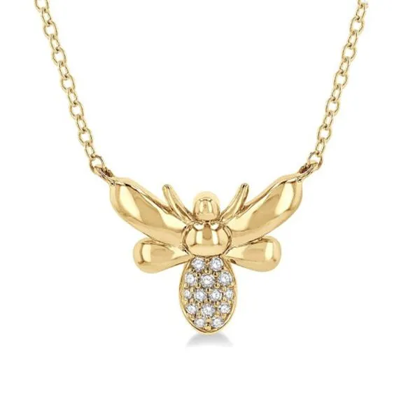 Diamond Petite Bumble Bee Necklace Goldstein's Jewelers Mobile, AL