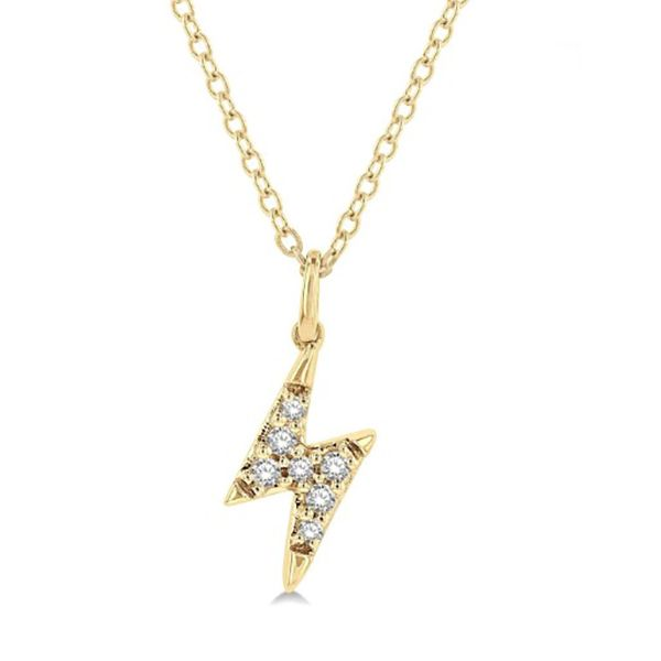 Diamond Lightening Bolt Necklace Goldstein's Jewelers Mobile, AL