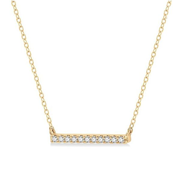 Diamond Bar Necklace Image 2 Goldstein's Jewelers Mobile, AL