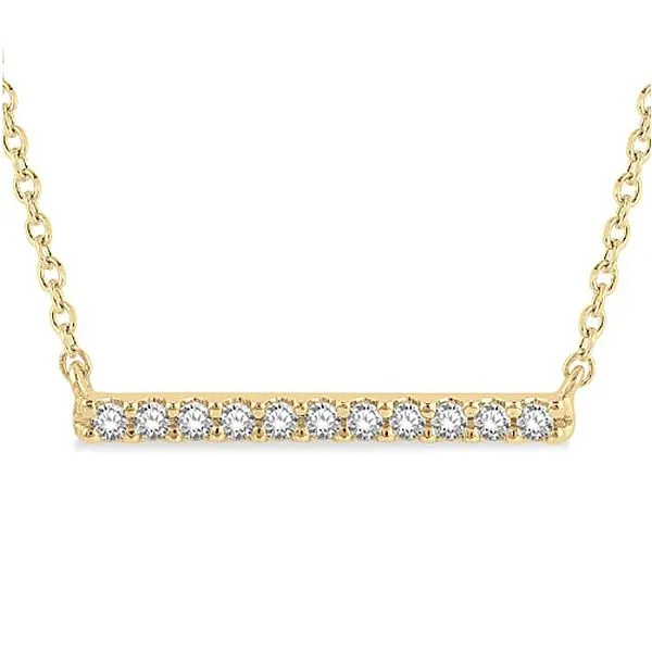 Diamond Bar Necklace Image 3 Goldstein's Jewelers Mobile, AL