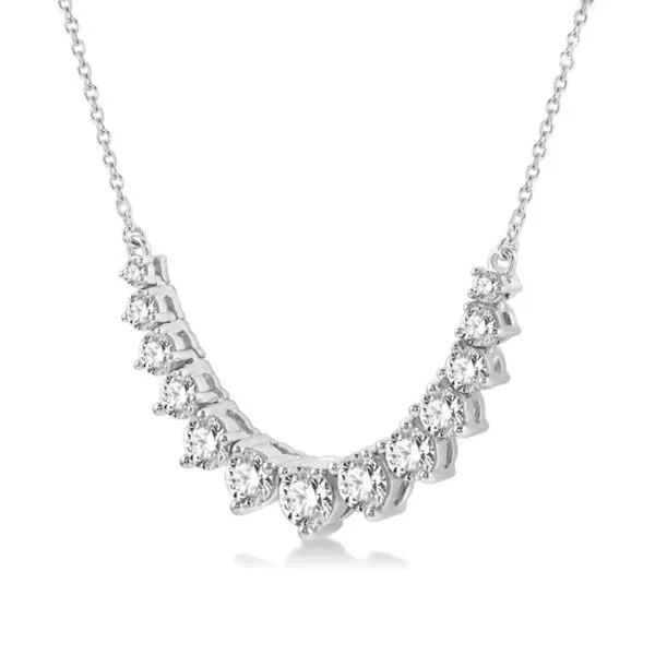 Diamond Graduated Necklace Image 2 Goldstein's Jewelers Mobile, AL