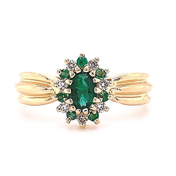 Emerald and Diamond Ring Goldstein's Jewelers Mobile, AL