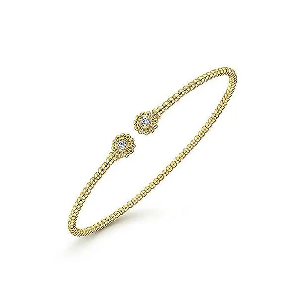 Gabriel Diamond Bujukan Cuff Bracelet Image 2 Goldstein's Jewelers Mobile, AL