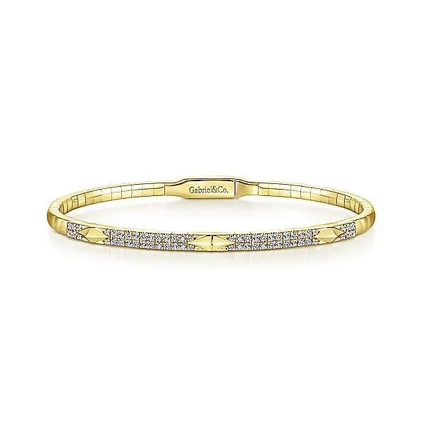 Gabriel Diamond Pyramid Station Bangle Goldstein's Jewelers Mobile, AL