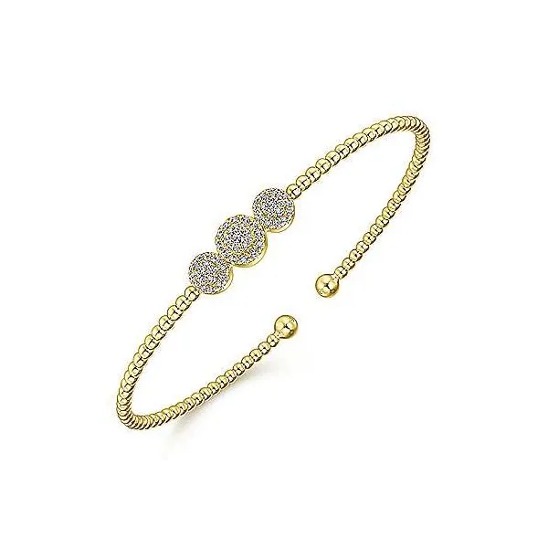 Gabriel Bujukan Diamond Station Bangle Bracelet Image 2 Goldstein's Jewelers Mobile, AL