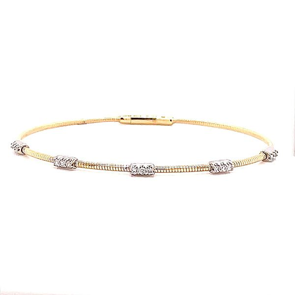 Diamond Flexible Bangle Bracelet Goldstein's Jewelers Mobile, AL