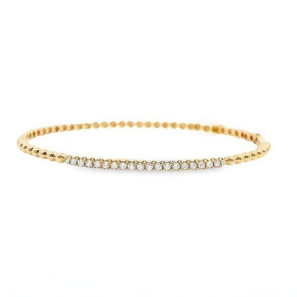 Diamond Beaded Bangle Bracelet Goldstein's Jewelers Mobile, AL