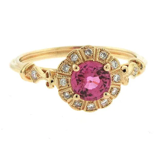 Pink Sapphire and Diamond Ring Goldstein's Jewelers Mobile, AL