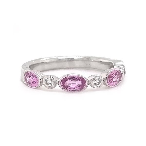 Beverley K Pink Sapphire and Diamond Ring Goldstein's Jewelers Mobile, AL