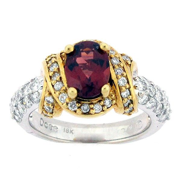 Garnet and Diamond Ring Goldstein's Jewelers Mobile, AL