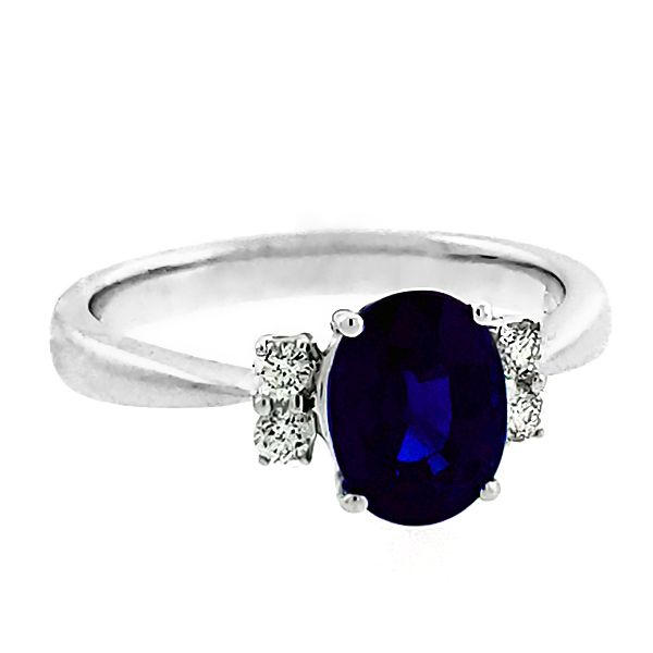 Sapphire and Diamond Ring Image 2 Goldstein's Jewelers Mobile, AL