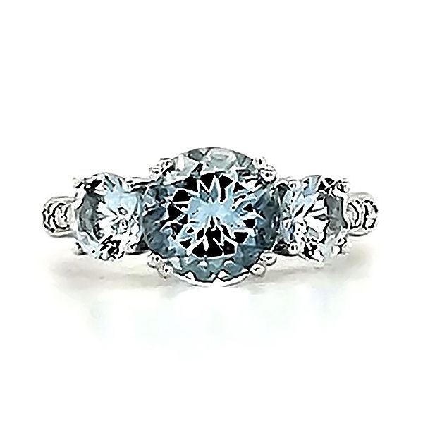Aquamarine and Diamond Ring Goldstein's Jewelers Mobile, AL