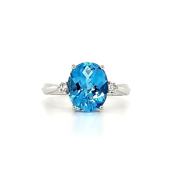 Blue Topaz and Diamond Ring Goldstein's Jewelers Mobile, AL