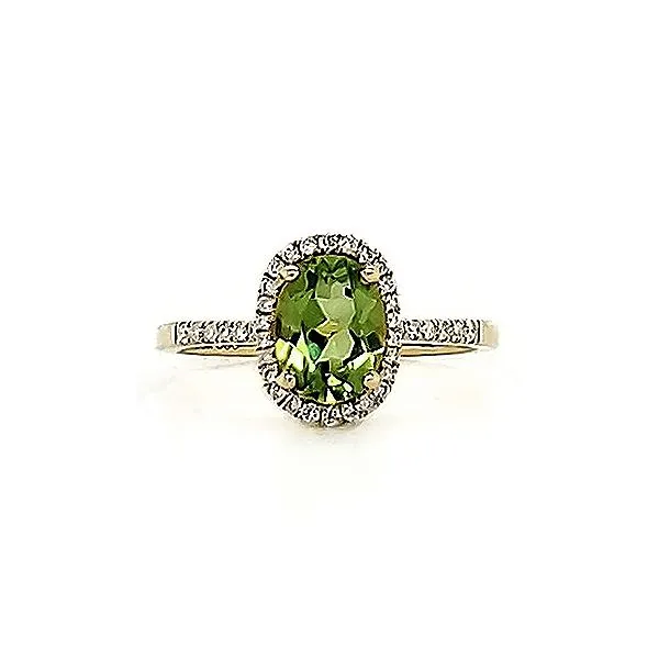 Peridot and Diamond Ring Goldstein's Jewelers Mobile, AL