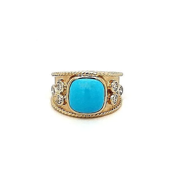 Turquoise and Diamond Ring Goldstein's Jewelers Mobile, AL