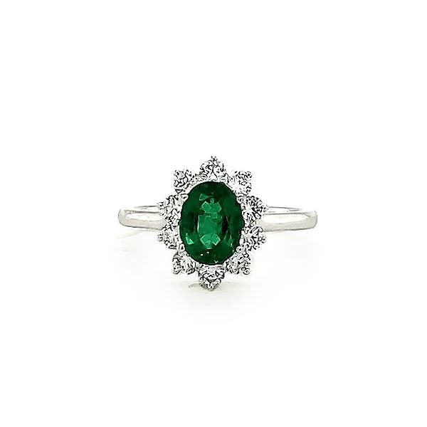 Emerald and Diamond Ring Goldstein's Jewelers Mobile, AL