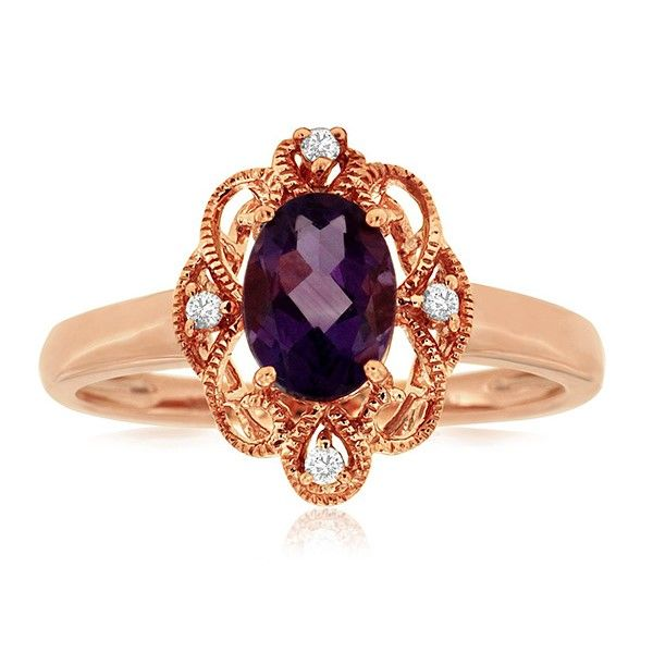 Amethyst and Diamond Ring Goldstein's Jewelers Mobile, AL