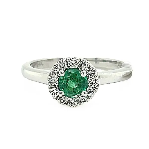 Emerald and Diamond Ring Goldstein's Jewelers Mobile, AL