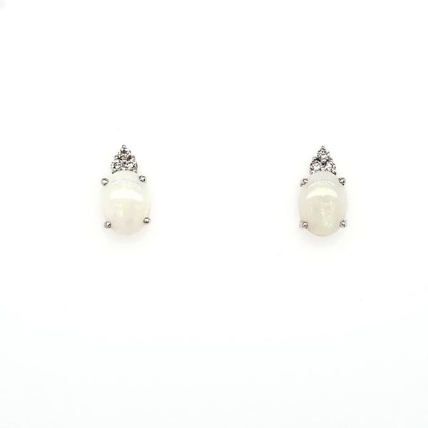 Opal and Diamond Earrings Goldstein's Jewelers Mobile, AL