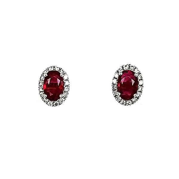 Ruby and Diamond Earrings Goldstein's Jewelers Mobile, AL