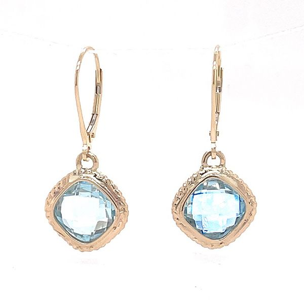 Blue Topaz Drop Earrings Goldstein's Jewelers Mobile, AL
