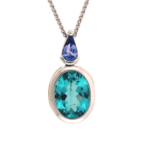 Denny Wong Apatite and Tanzite Pendant Goldstein's Jewelers Mobile, AL