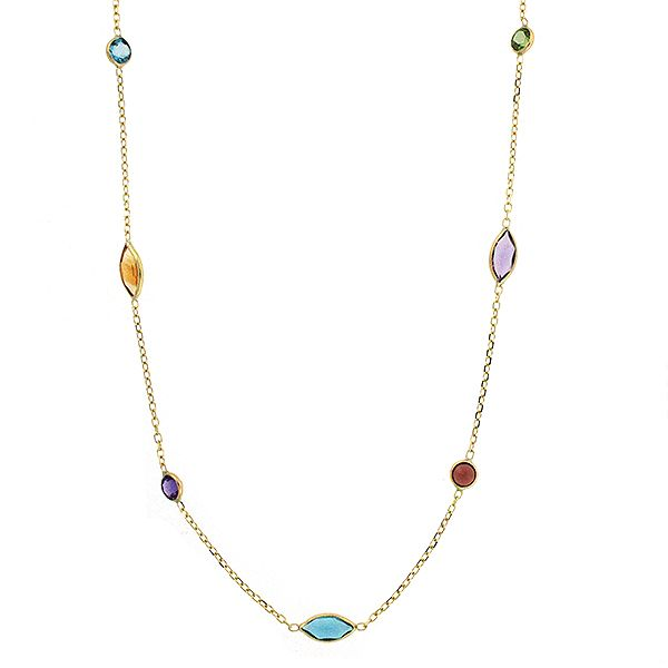 Colored Stone Necklace Goldstein's Jewelers Mobile, AL