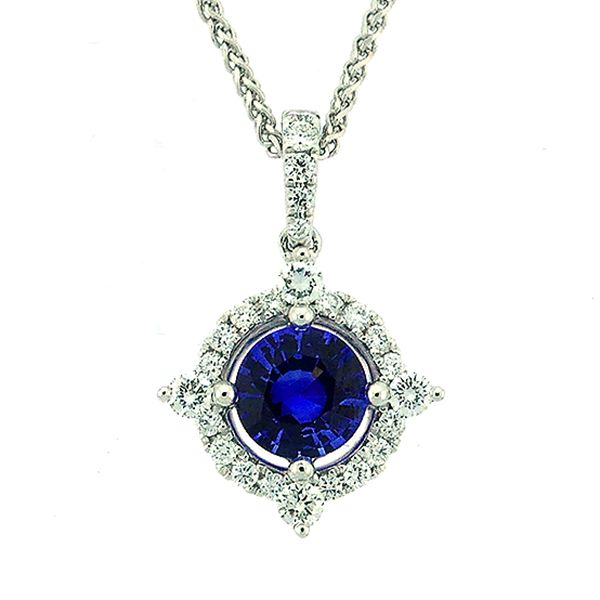 Sapphire and Diamond Necklace Goldstein's Jewelers Mobile, AL