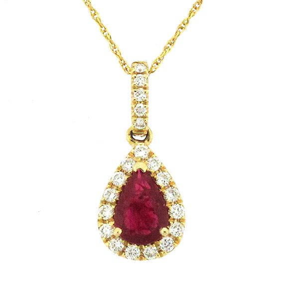 Ruby and Diamond Pendant Goldstein's Jewelers Mobile, AL