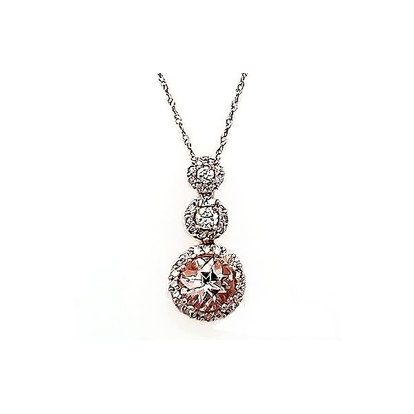 Morganite and Diamond Necklace Goldstein's Jewelers Mobile, AL