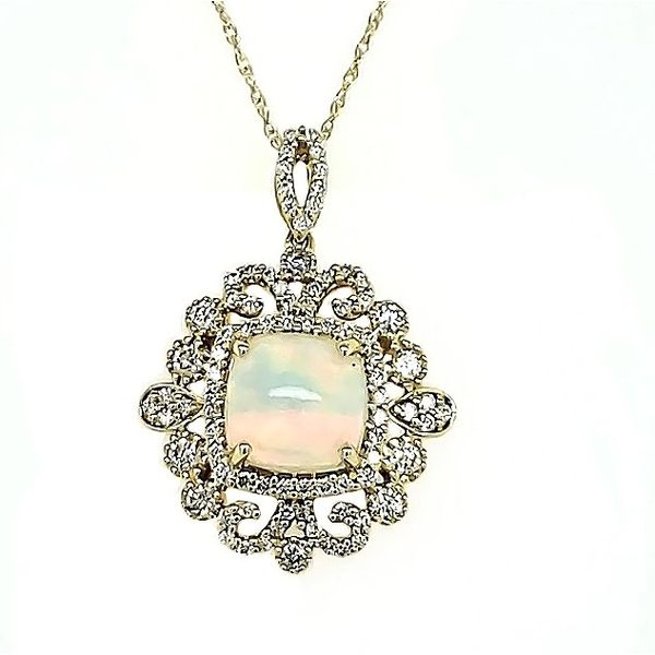 Opal and Diamond Pendant Goldstein's Jewelers Mobile, AL
