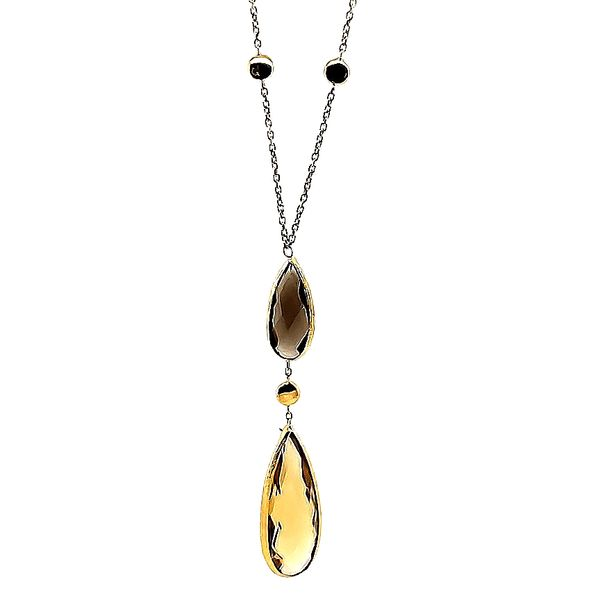 Smokey Quartz Drop Necklace Goldstein's Jewelers Mobile, AL