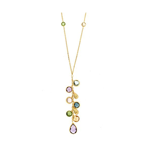 Multi-stone Drop Necklace Goldstein's Jewelers Mobile, AL