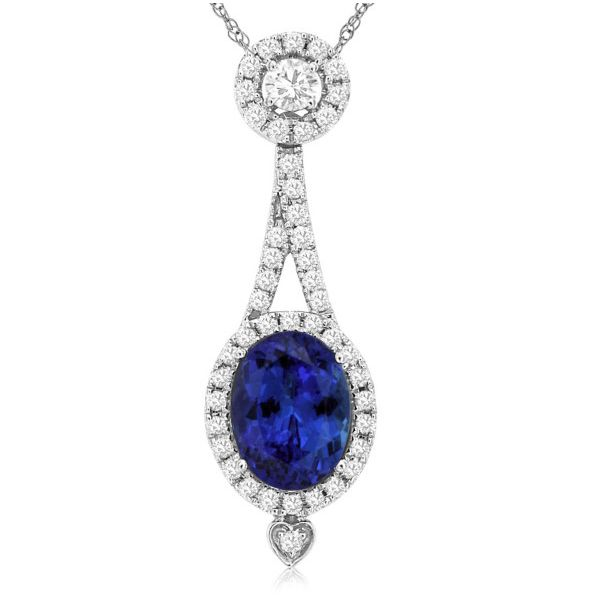 Tanzanite and Diamond Necklace Goldstein's Jewelers Mobile, AL