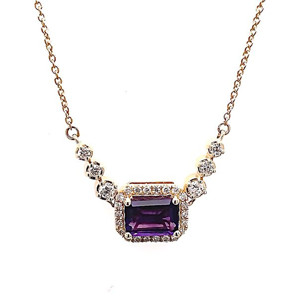 Amethyst and Diamond Necklace Goldstein's Jewelers Mobile, AL