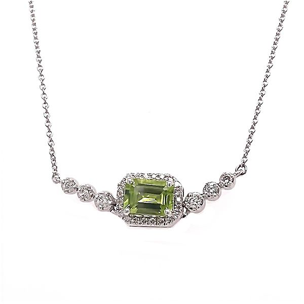 Peridot and Diamond Necklace Goldstein's Jewelers Mobile, AL