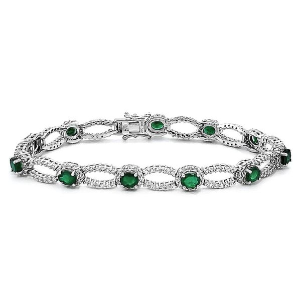Emerald and Diamond Bracelet Goldstein's Jewelers Mobile, AL