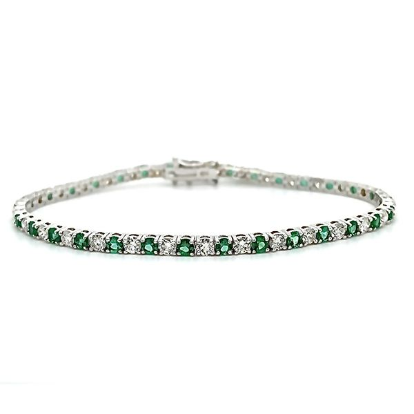 Emerald and Diamond Tennis Bracelet Goldstein's Jewelers Mobile, AL